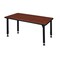 Kee Rectangle Tables > Height Adjustable > Rectangular Classroom Tables, 48 W, 24 L, 23-34 H, Cherry MT4824CHAPBK - alternate 3